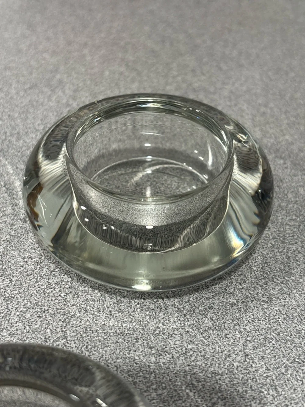 Clear Glass Tealight Holder - Modern Glass Candle Cup